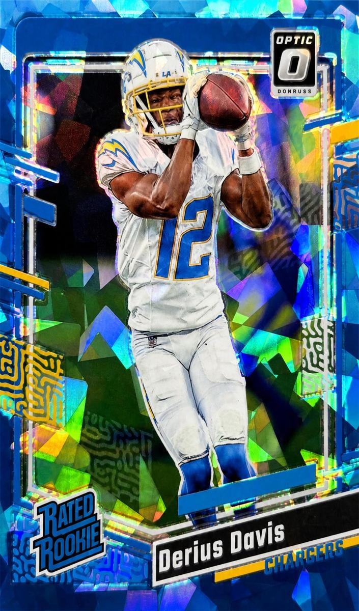 2023 Donruss Optic Football Ice Derius Davis #264 PSA 9