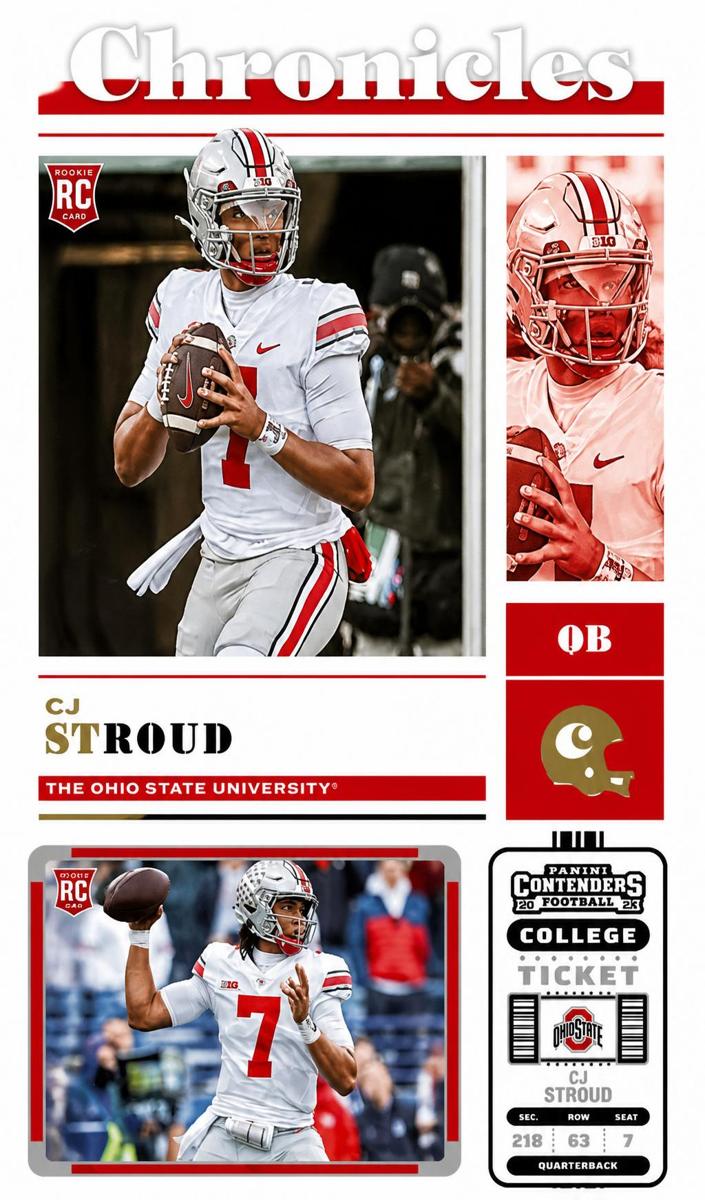 2023 Panini Chronicles Draft Picks Football C.J. Stroud #3 PSA 9