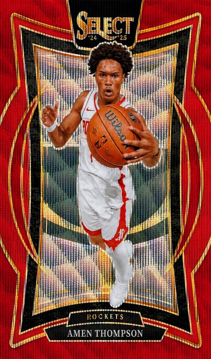 2024 Panini Select Basketball Red Wave Amen Thompson #59