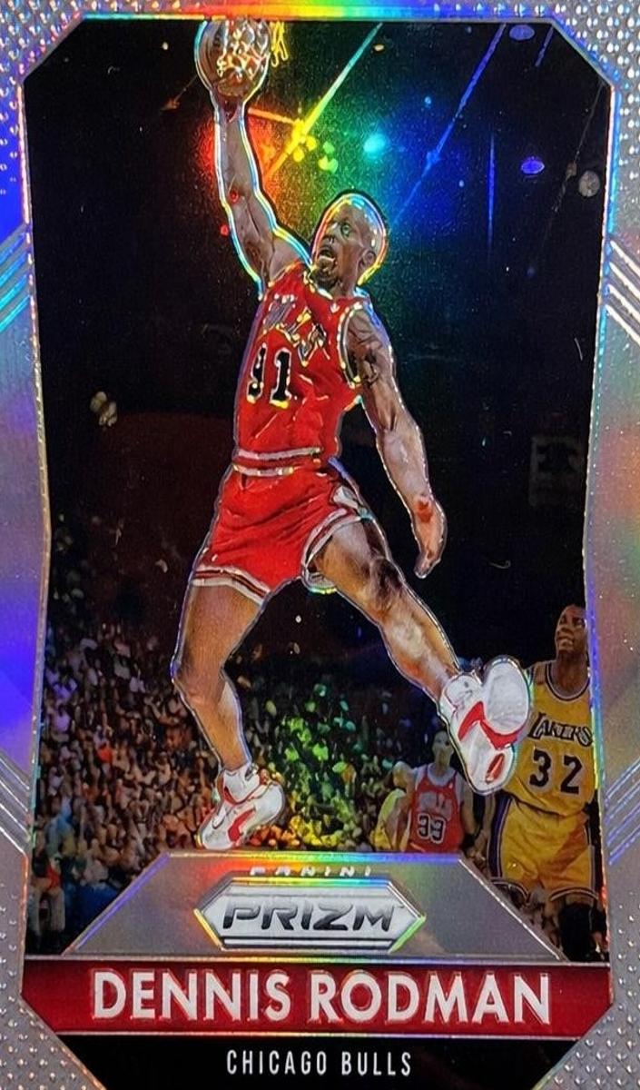 2015 Panini Prizm Basketball Silver Dennis Rodman #245 PSA 8