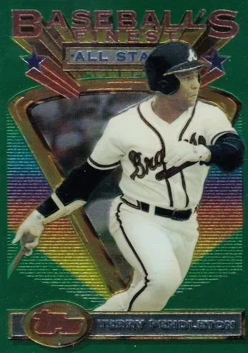 1993 Topps Finest Baseball All-Star Terry Pendleton #101 PSA 8.5