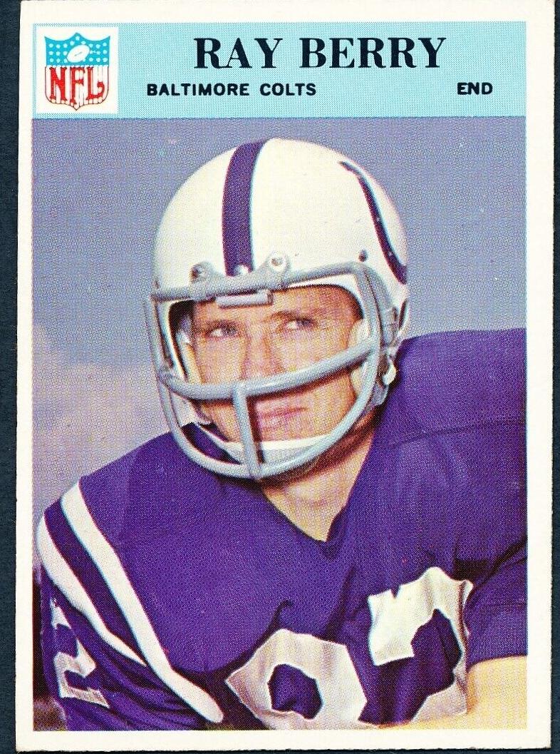 1966 Philadelphia Football Raymond Berry #15 PSA 7.5