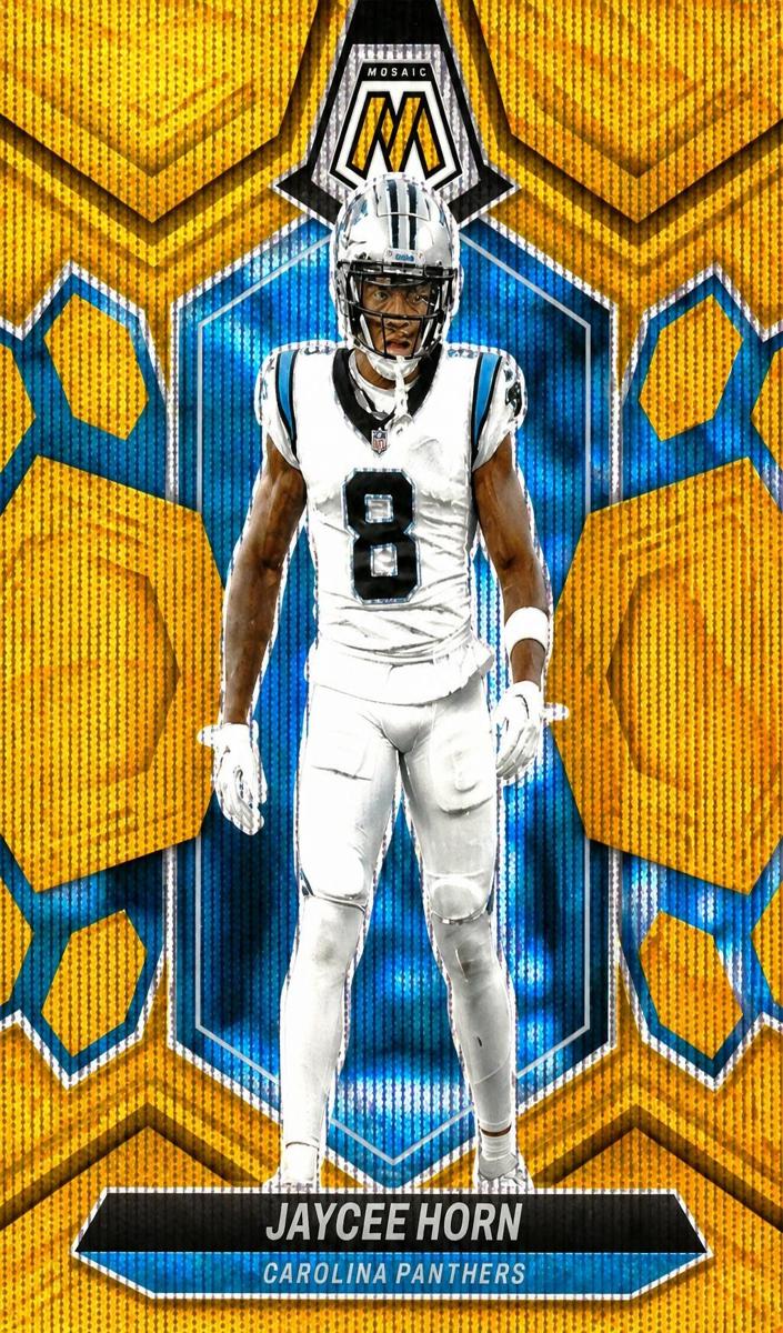 2024 Panini Mosaic Football Gold Wave Jaycee Horn #35