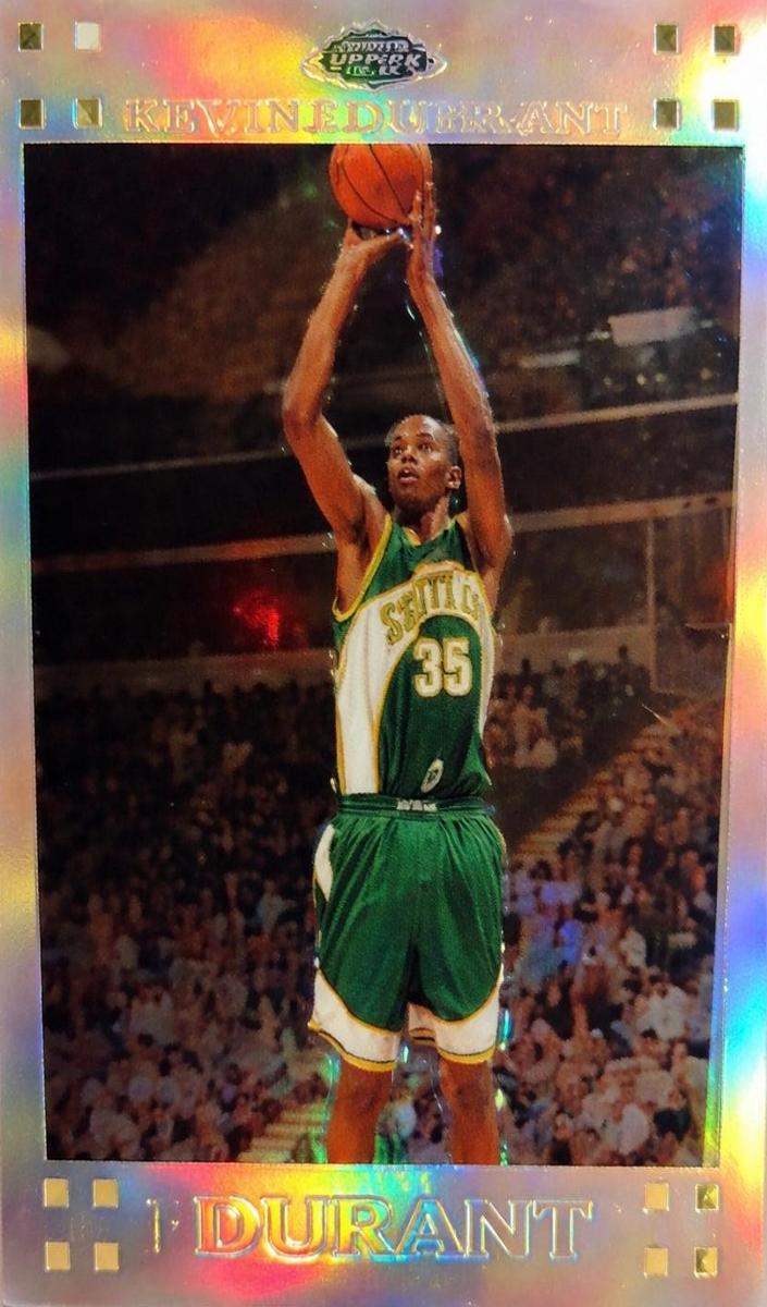 2007 Topps Chrome Basketball Refractor Kevin Durant #131 BGS 9