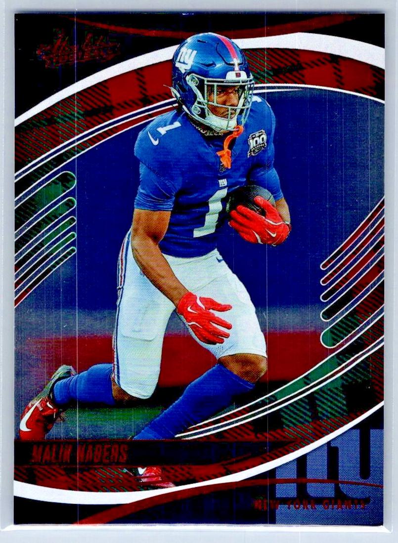 2025 Panini Absolute Football Red and Green Malik Nabers #1