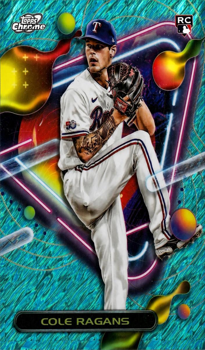 2023 Topps Cosmic Chrome Baseball Aqua Equinox Cole Ragans #69 PSA 10