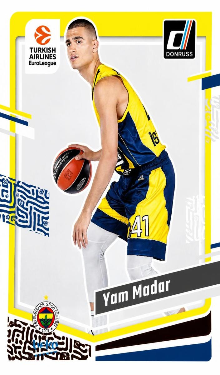 2023 Donruss Turkish Airlines EuroLeague Basketball Yam Madar #73