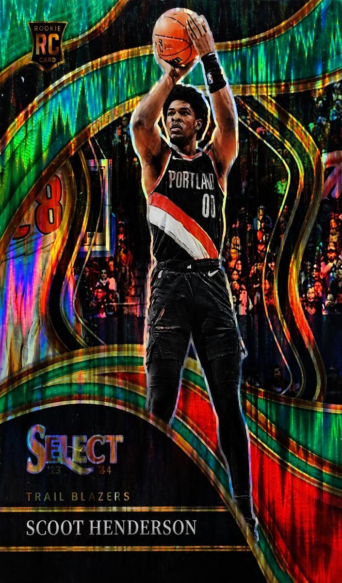 2023 Panini Select Basketball Green Shock Scoot Henderson #269 PSA 10