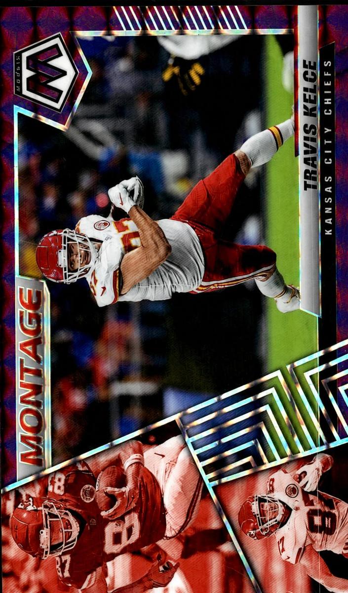 2022 Panini Mosaic Football Purple Travis Kelce #M-27