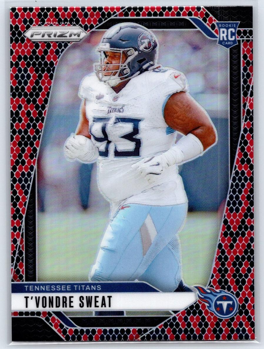 2024 Panini Prizm Football Snakeskin T'Vondre Sweat #394