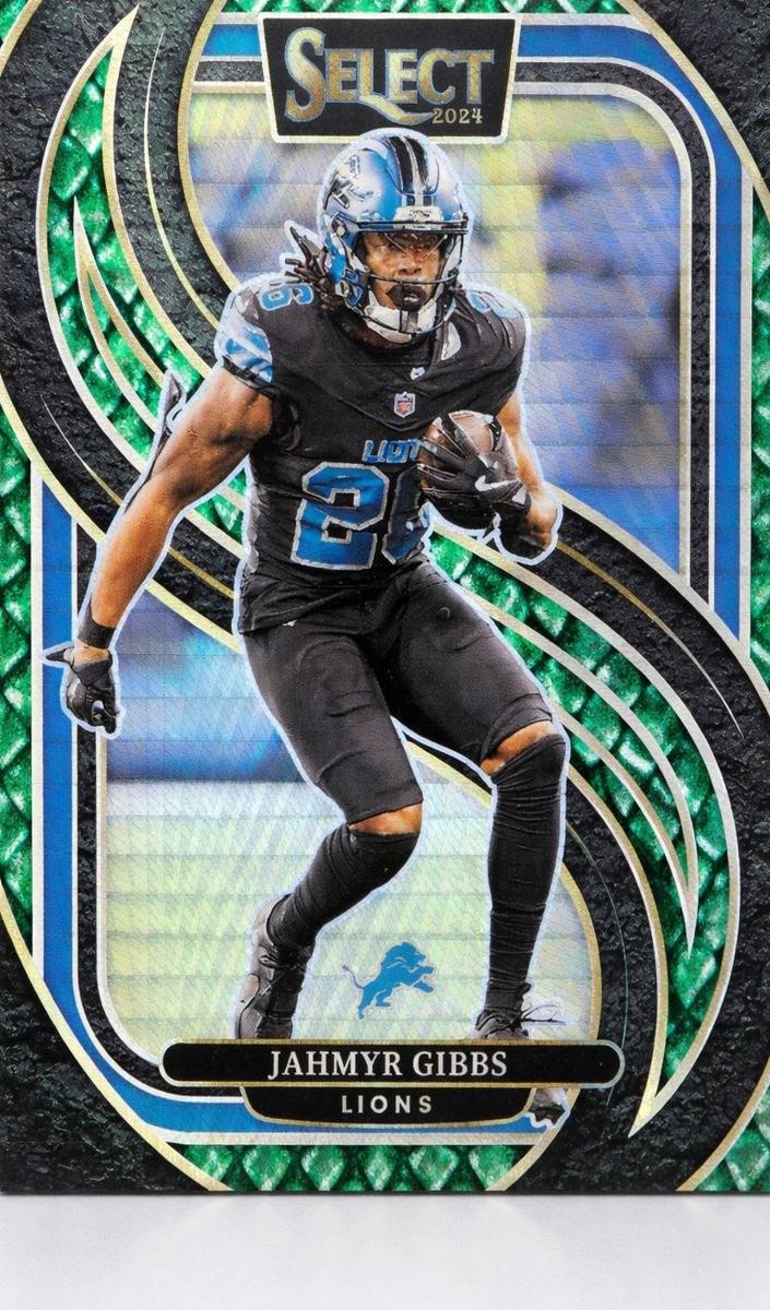 2024 Panini Select Football Dragon Scale Jahmyr Gibbs #163
