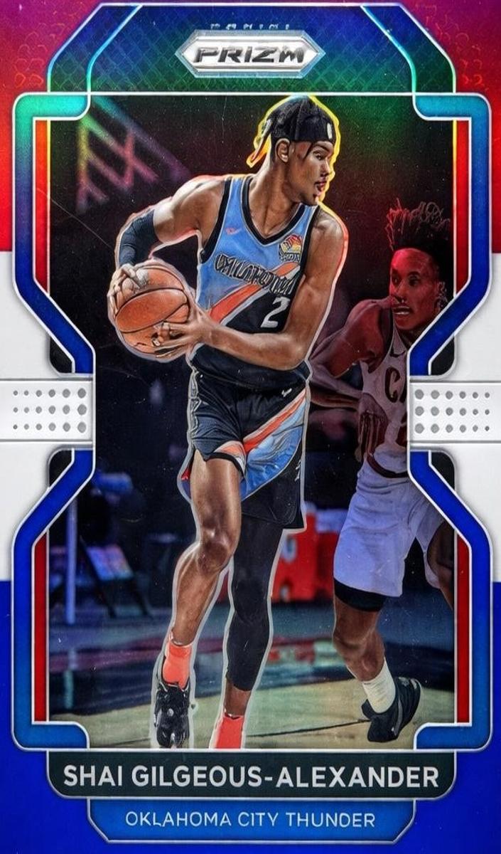 2021 Panini Prizm Basketball Prizms Red White Blue Shai Gilgeous-Alexander #238 CGC 10