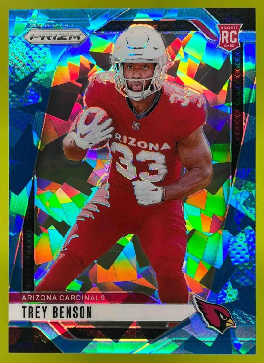 2024 Panini Prizm Football Blue Ice Trey Benson #392 PSA 9