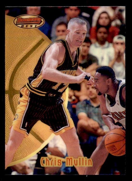 1997 Bowman's Best Basketball Refractor Chris Mullin #53 PSA 9