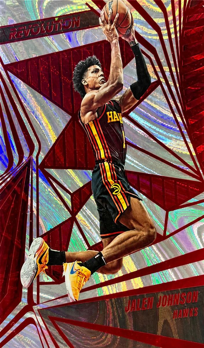 2023 Panini Revolution Basketball Red Swirl Jalen Johnson #92