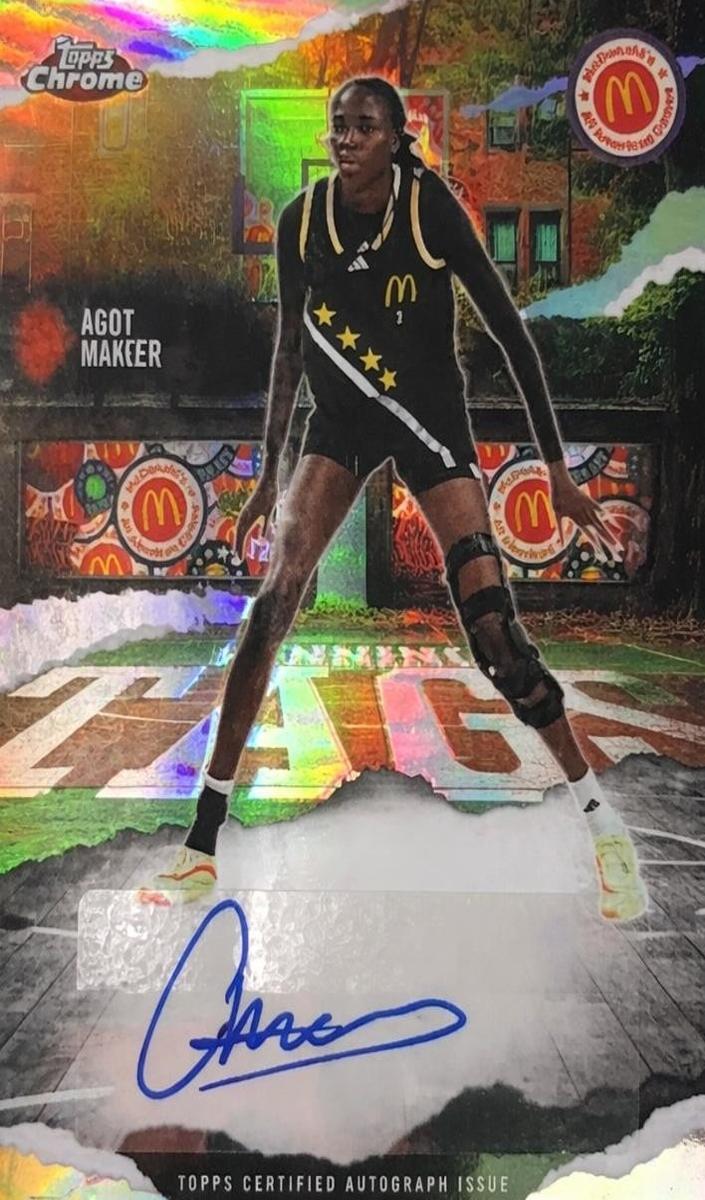 2025 Topps Chrome McDonald's All American Basketball Agot Makeer #WT-AM