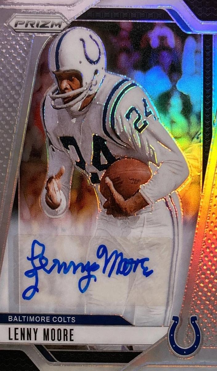2024 Panini Prizm Football Silver Lenny Moore #296 PSA 9
