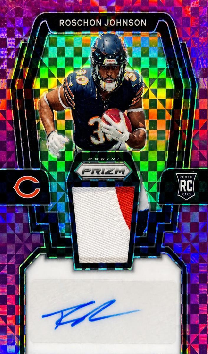 2023 Panini Prizm Football Purple Power Roschon Johnson #RPA-RJ