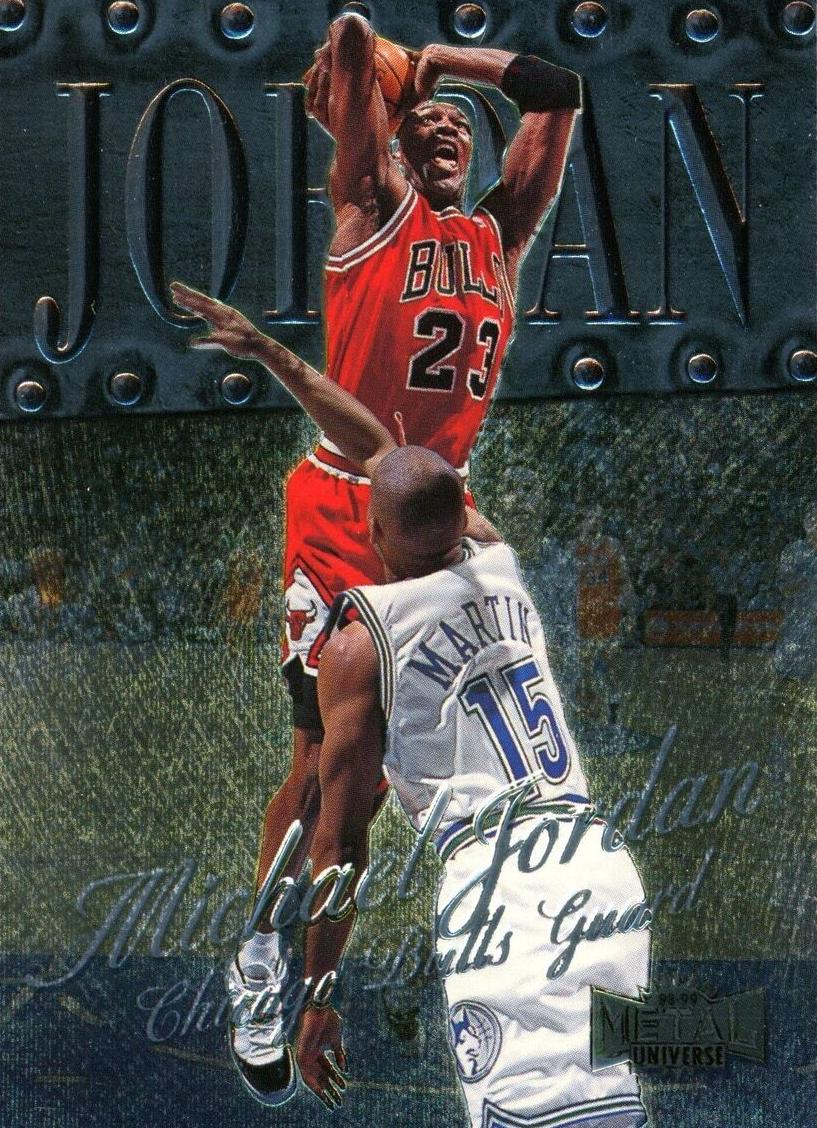 1998 Metal Universe Basketball Michael Jordan #1 PSA 8.5