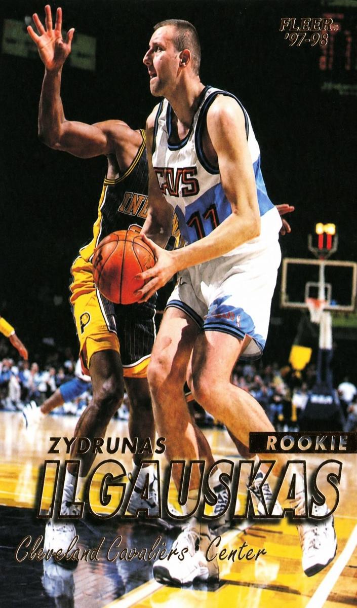 1997 Fleer Basketball Crystal Zydrunas Ilgauskas #218