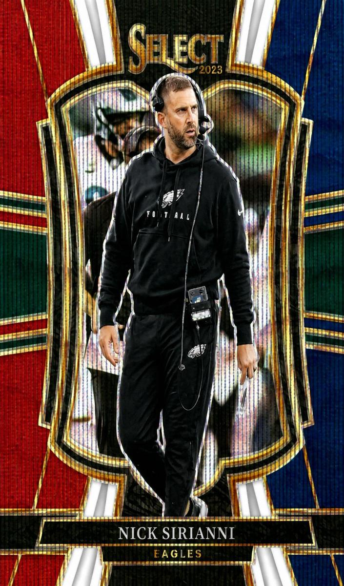 2025 Panini Select Football Tri-Color Nick Sirianni #192