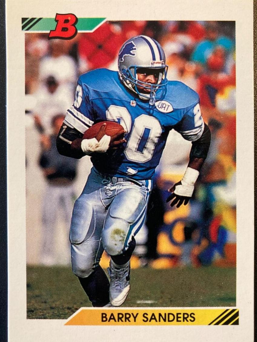 1992 Bowman Football Barry Sanders #170