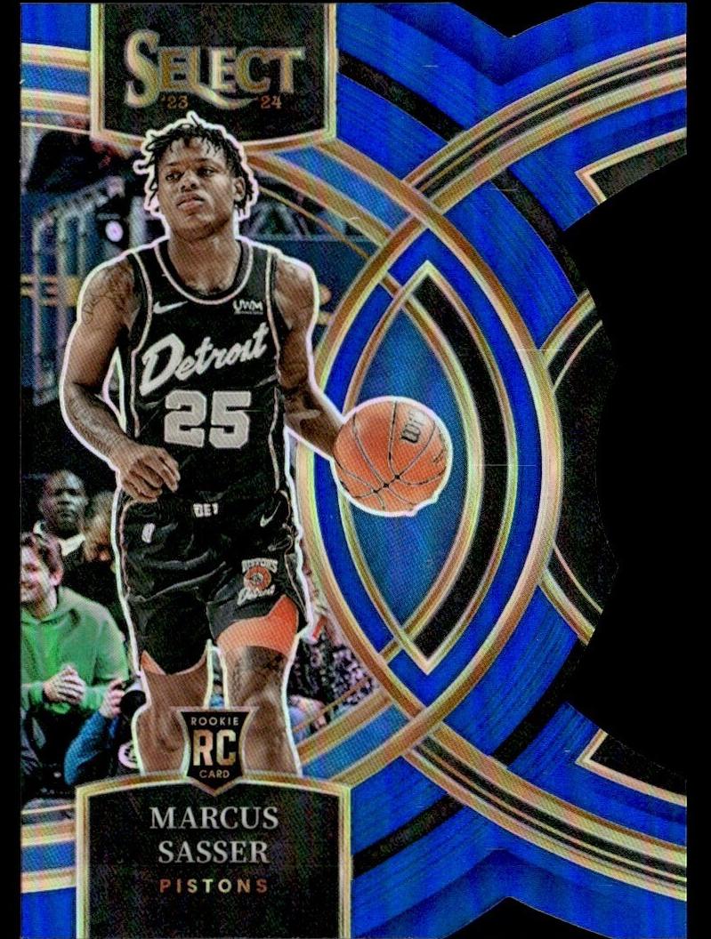 2023 Panini Select Basketball Blue Die-Cut Marcus Sasser #114