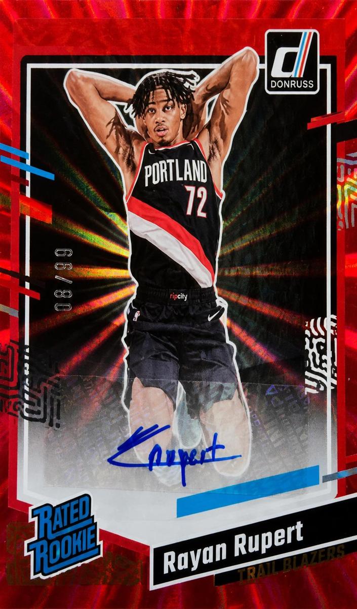 2023 Panini Donruss Basketball Holo Red Laser Rayan Rupert #275