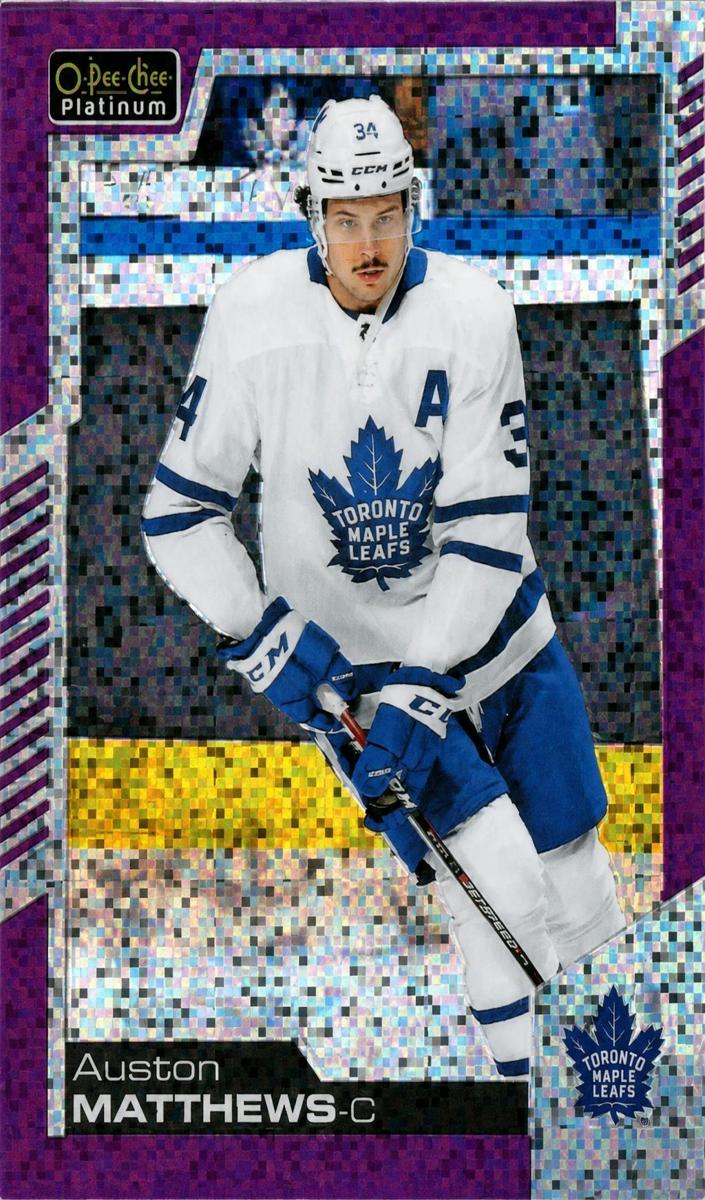 2020 O-Pee-Chee Platinum Hockey Violet Pixels Auston Matthews #5
