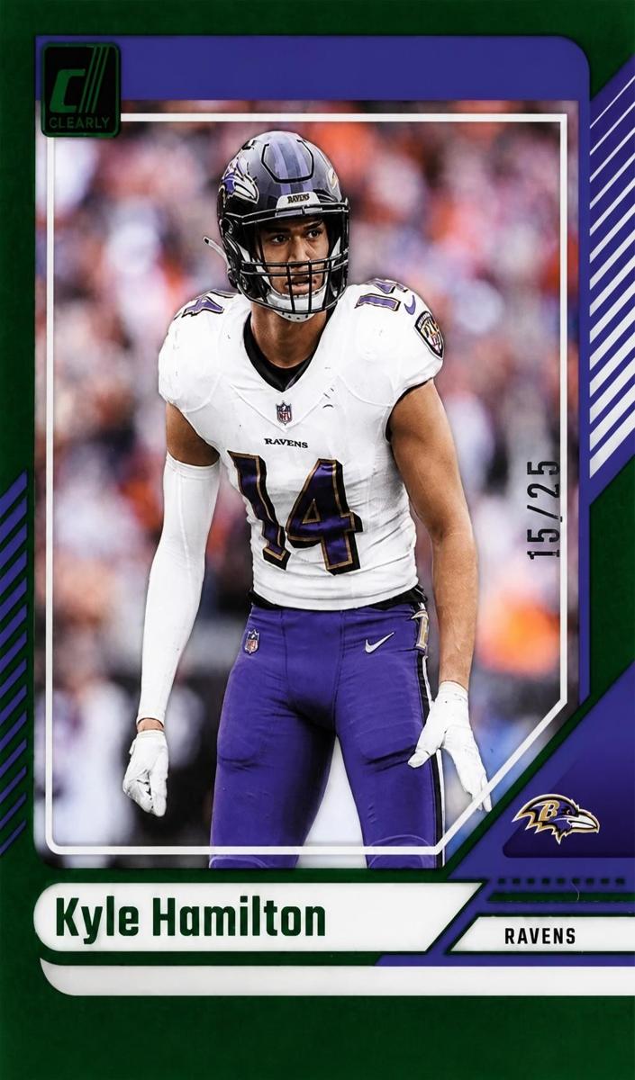 2024 Panini Clearly Donruss Football Green Kyle Hamilton #6