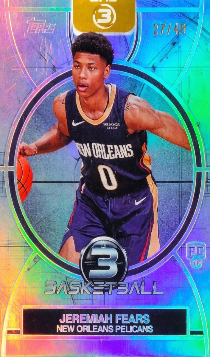 2025 Topps Three Basketball Jeremiah Fears #67