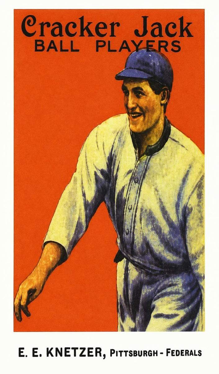 1915 Cracker Jack Baseball Elmer Knetzer #84 PSA 5