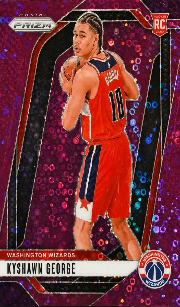 2024 Panini Prizm Basketball Fast Break Purple Kyshawn George #257