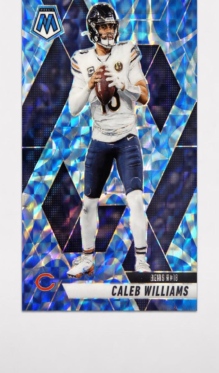 2025 Panini Mosaic Football Blue Caleb Williams #22 PSA 8