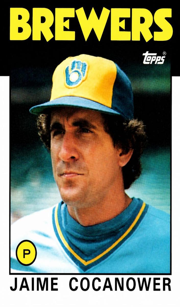 1986 Topps Baseball Jaime Cocanower #277 PSA 8.5