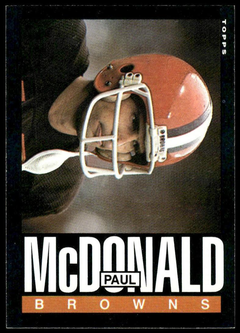 1985 Topps Football Paul McDonald #231