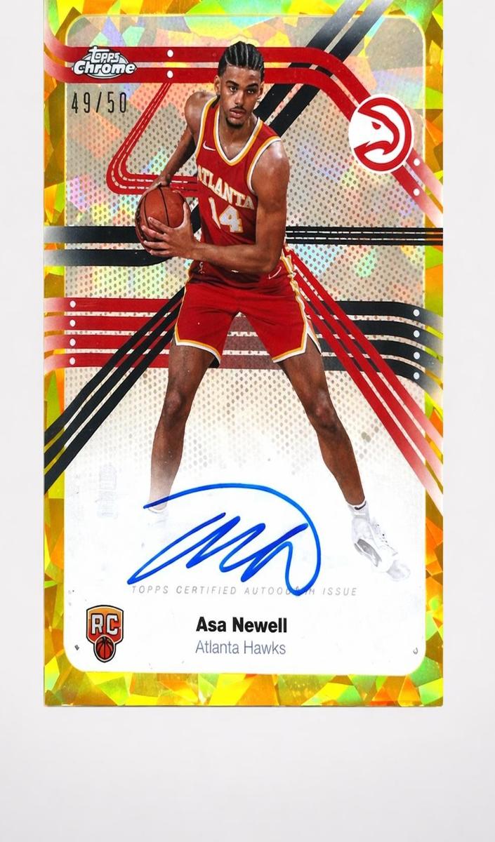 2025 Topps Chrome Sapphire Basketball Gold Asa Newell #TCAR-AN