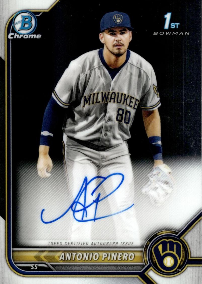 2022 Bowman Chrome Prospects Baseball Antonio Pinero #CPA-AP SGC 9.5