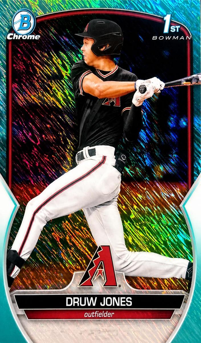 2023 Bowman Chrome Prospects Baseball Aqua Shimmer Druw Jones #BCP-25 PSA 9