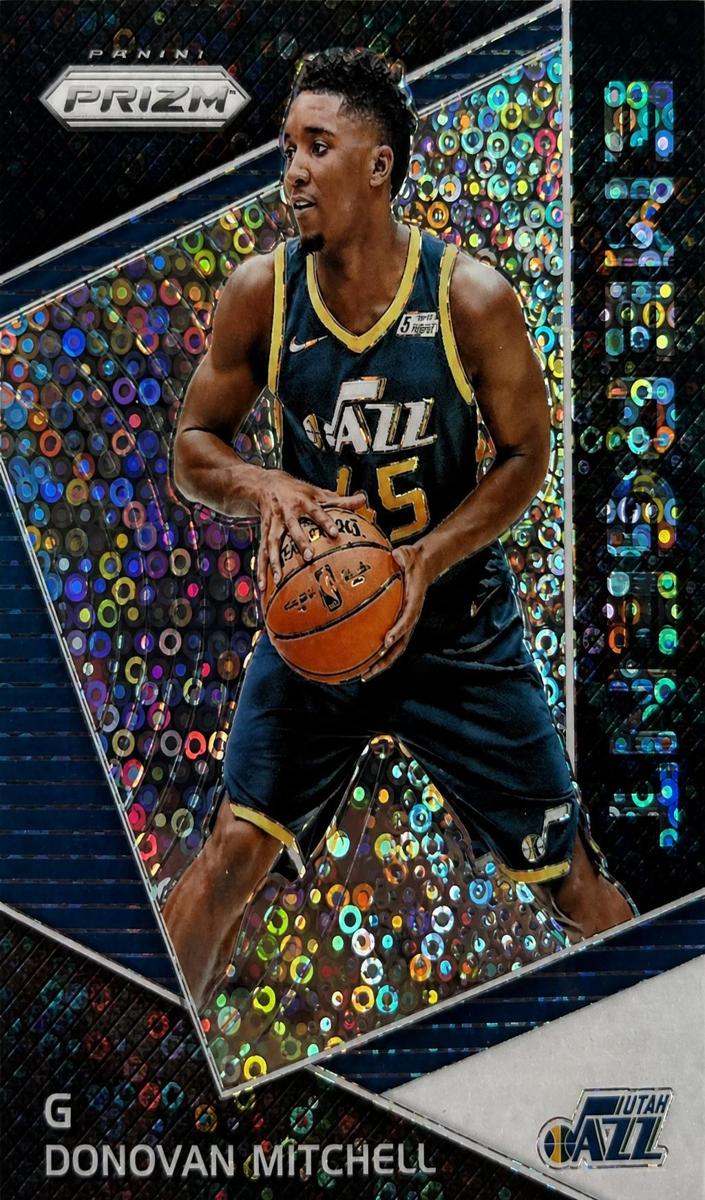 2017 Panini Prizm Basketball Prizm Fast Break Donovan Mitchell #13
