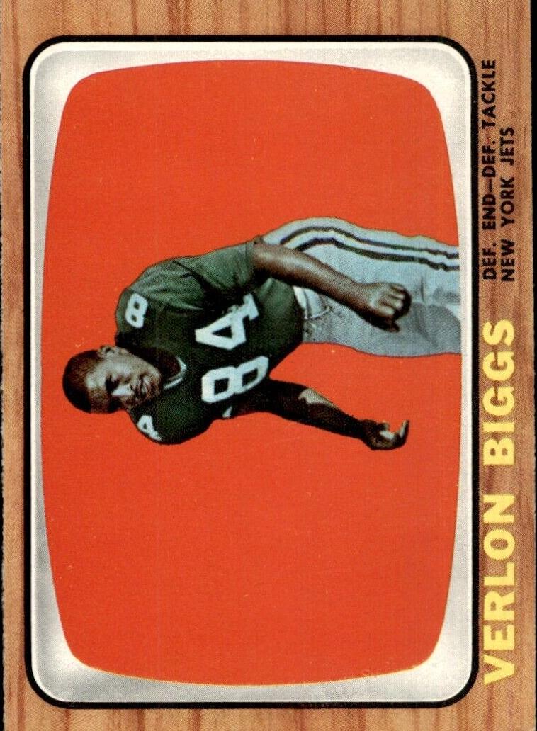 1966 Topps Football Verlon Biggs #90 PSA 8