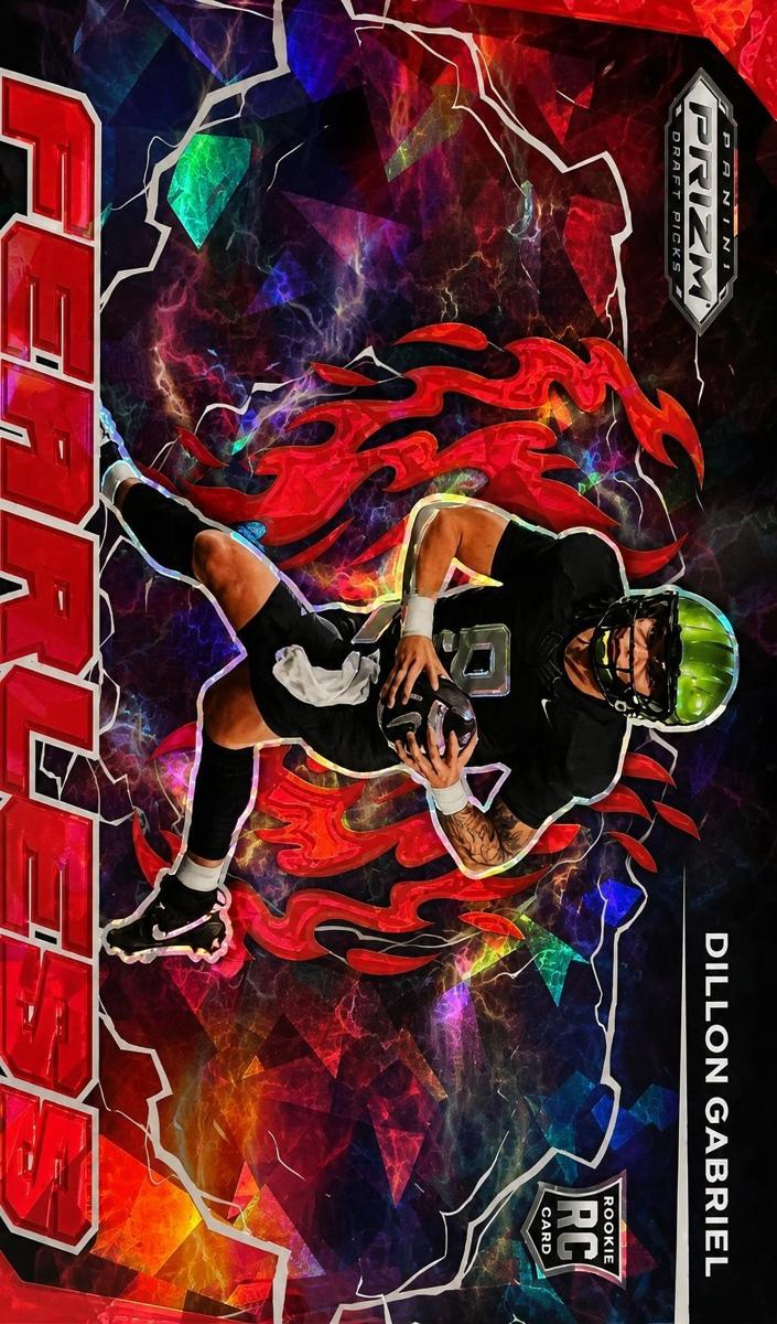2025 Panini Prizm Draft Picks Football Red Ice Dillon Gabriel #F-DGL