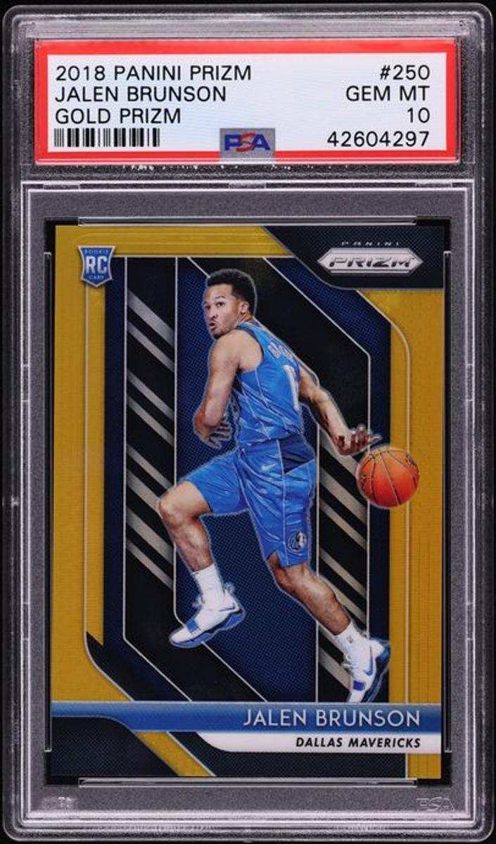 2018 Panini Prizm Basketball Gold Jalen Brunson #250 PSA 9
