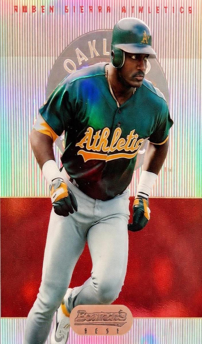 1995 Bowman's Best Baseball Red Refractor Ruben Sierra #R8 BGS 9