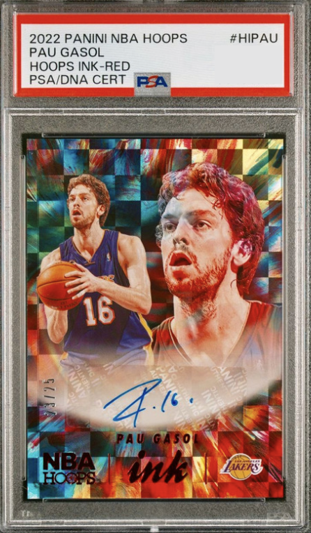 2022 Panini Hoops Basketball Red Pau Gasol #HI-PAU