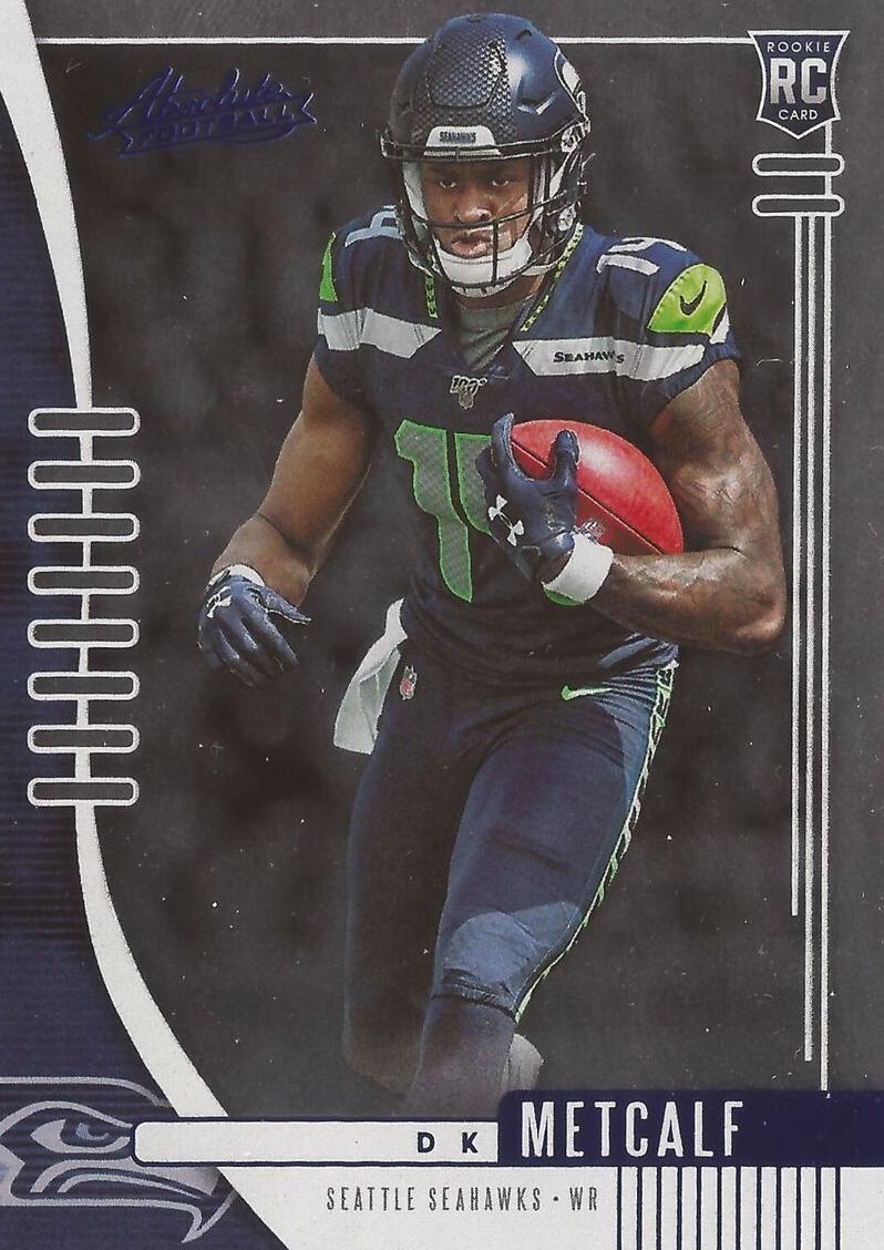 2019 Panini Absolute Football Blue DK Metcalf #114