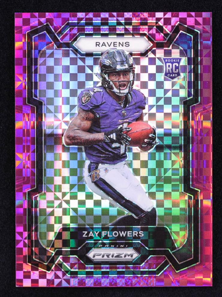 2023 Panini Prizm Football Purple Zay Flowers #307