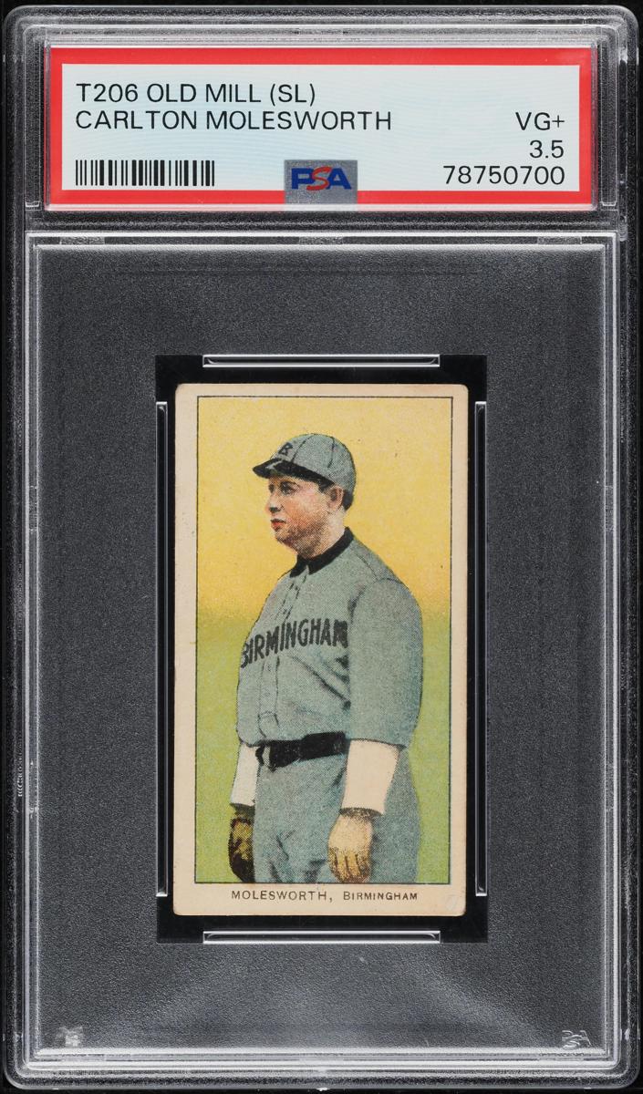 1909-11 T206 Baseball Carlton Molesworth #NNO PSA 1.5