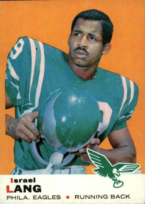 1969 Topps Football Israel Lang #107