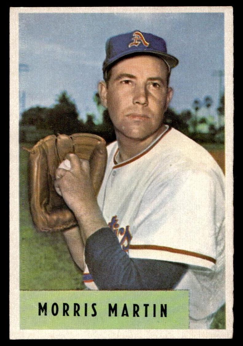 1954 Bowman Baseball Morrie Martin #179